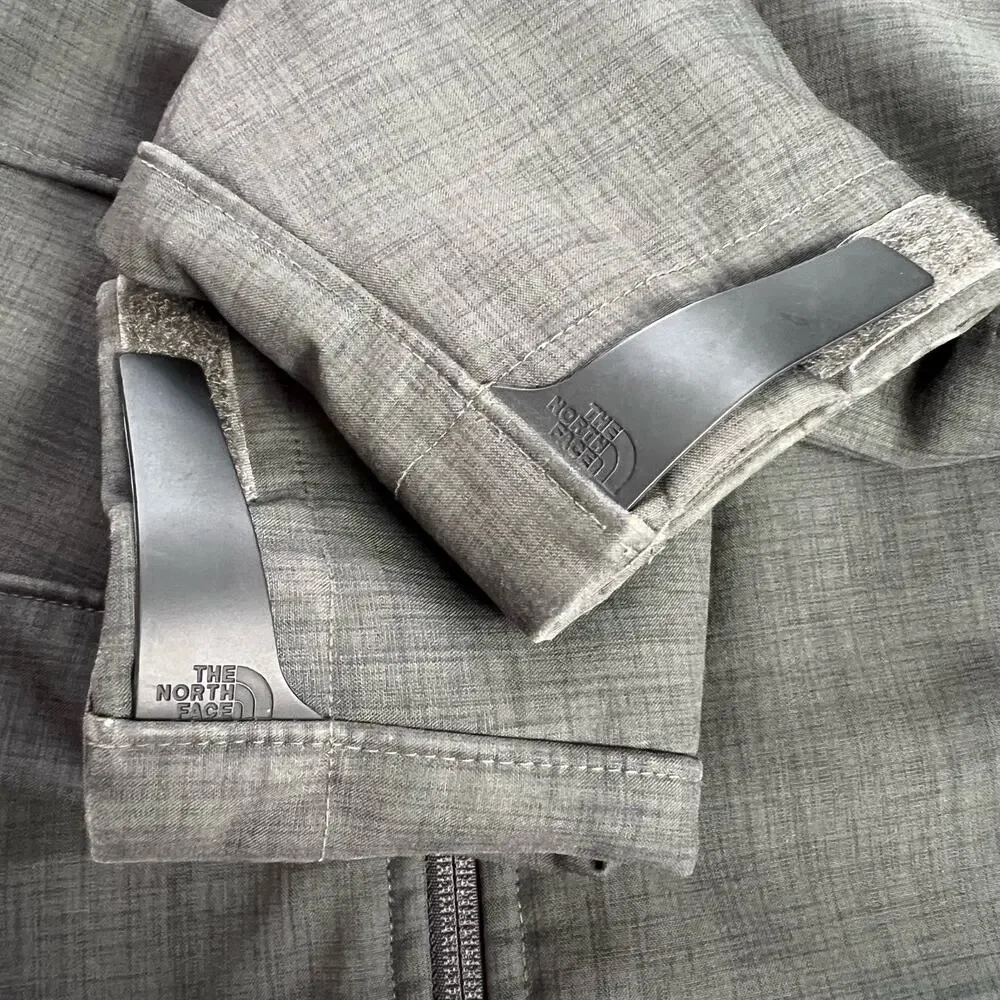 The North Face Gray Mid-Weight Soft Shell Fleece Lined Men's Coat Jacket sz Sm
